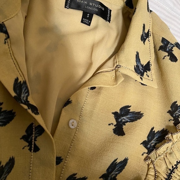 Max Studio London Dress Midi Dress. Bird Printed - Picture 4 of 13